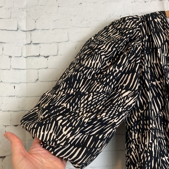 Jonathan Simkhai NWT Adriana Mini Dress Abstract Fern XS Asymmetrical Old Money - Picture 12 of 16